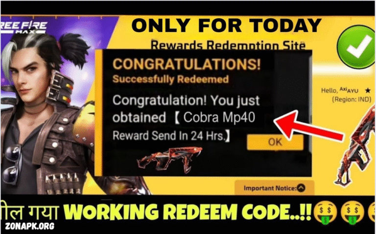 Free Fire Redeem Codes Today