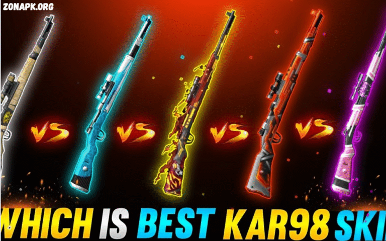 the Kar98k Ink Lock Skin in Free Fire