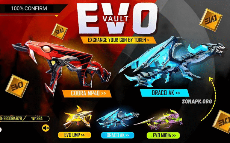 Free Fire Evolution Gun Tokens