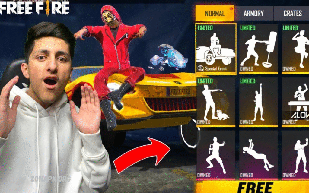 How to Get Free Fire Rare Emotes Free Download