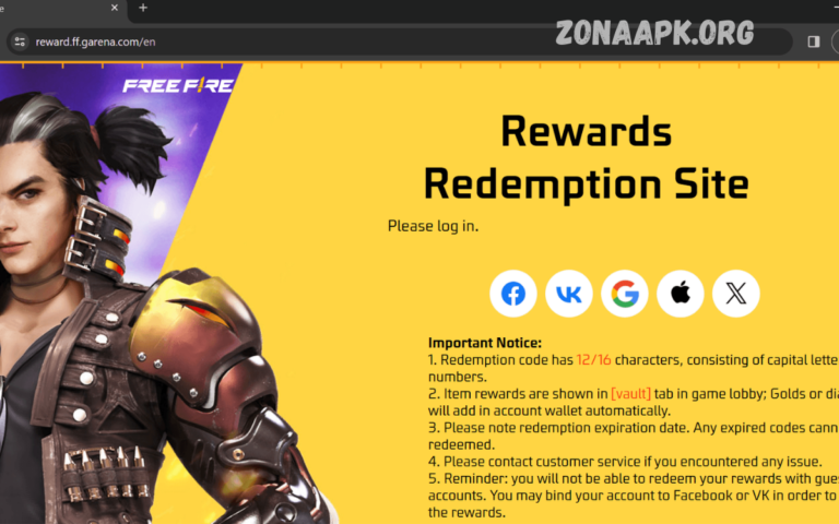 Free Fire Event Codes