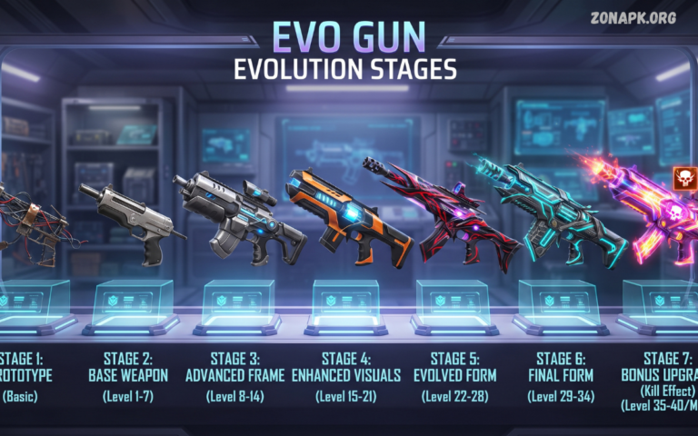 Evo Gun Evolution Stages: Complete Guide for Free Fire Players Evo Gun Evolution Stages