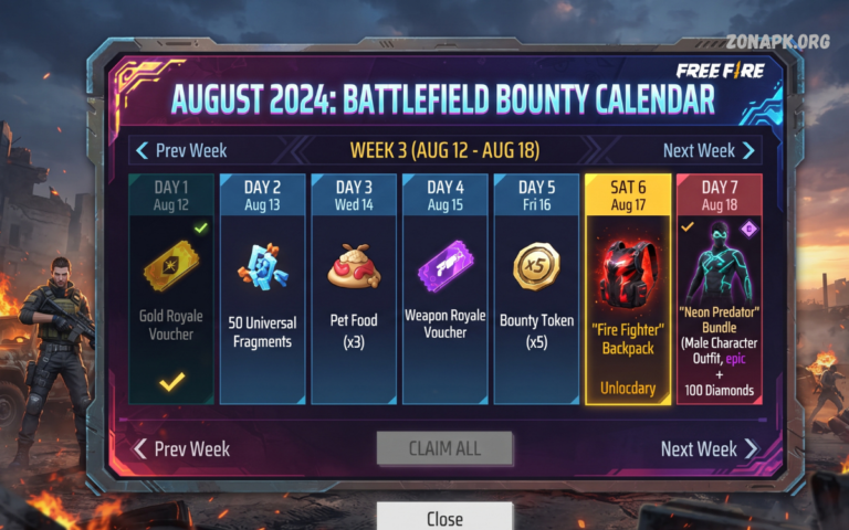 FF Reward Calendar