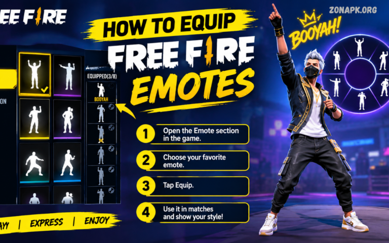 How to Equip Free Fire Emotes